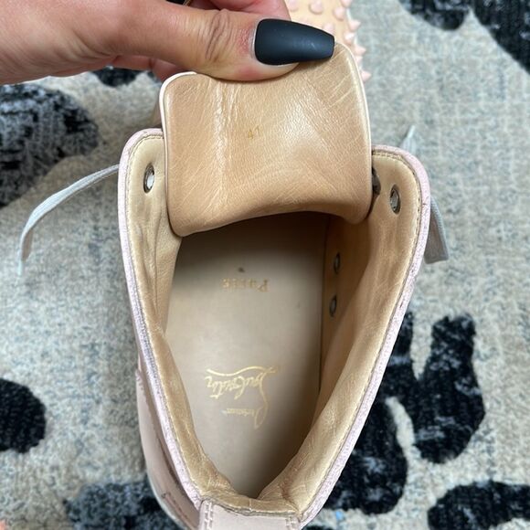 Christian Louboutin spike sneakers pink size 41 - Picture 9 of 11